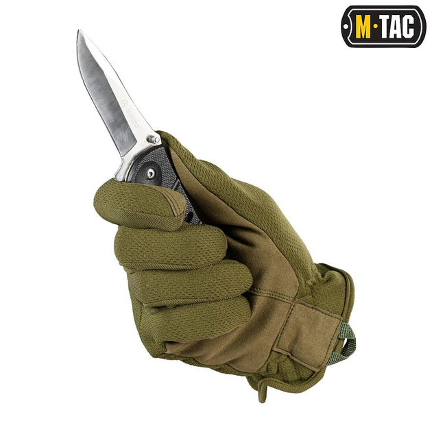 Перчатки тактические, нейлоновые M-Tac SCOUT TACTICAL MK.2 Olive (Оливковые) Размер S - изображение 2