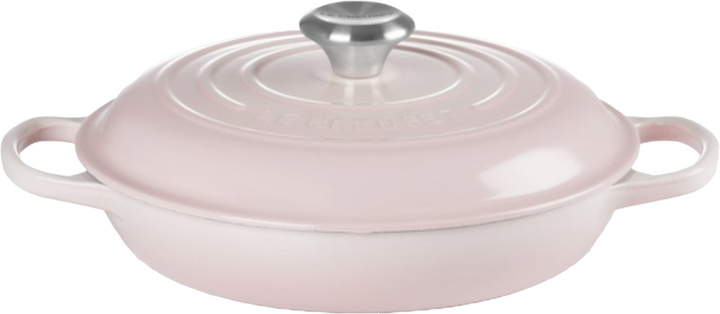 Чавунна жаровня з кришкою Le Creuset Gourmet Professional Pot Round Рожева 2.2 л (21180267774430) - зображення 1