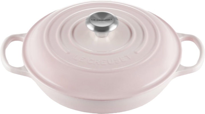 Brytfanna żeliwna z pokrywką Le Creuset Gourmet Professional Pot Round Różowy 26 cm (21180267774430) - obraz 2
