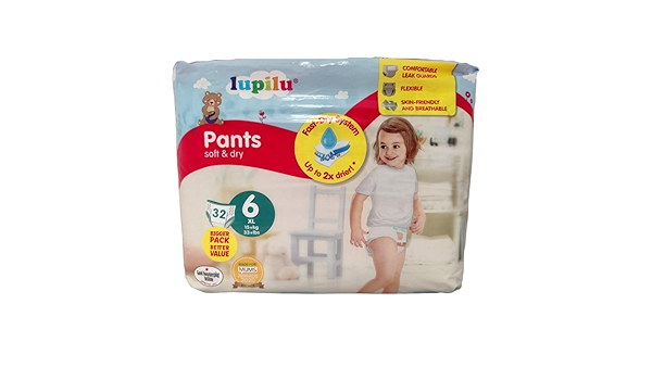 Підгузки-трусики Lupilu Soft & dry New Design 6 размер (15кг+) Box 64 шт ( 2уп*32шт ) - зображення 4