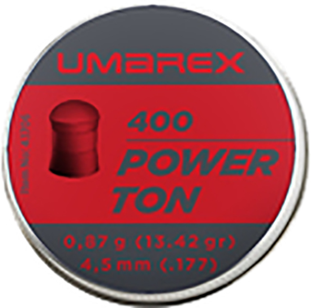 Свинцеві кулі Umarex Power Ton 0.87 г калібр 4.5 (.177) 400 шт (4.1706) - зображення 1