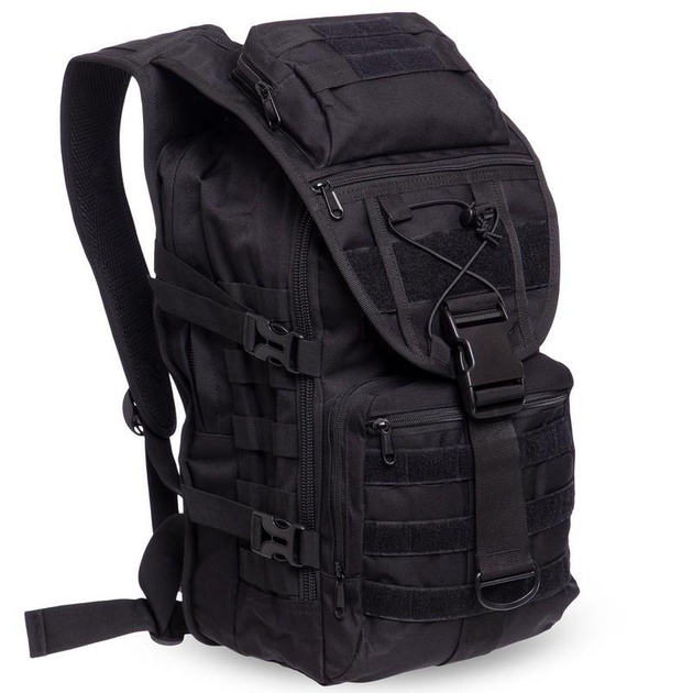 Рюкзак тактичний триденний штурмовий SILVER KNIGHT TY-9900 розмір 45х32х15,5см 23л Чорний - зображення 1