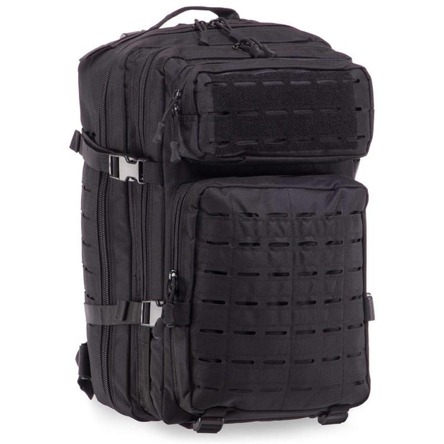 Рюкзак тактический штурмовой трехдневный SP-Sport TY-8819 размер 50x29x23см 34л Черный - изображение 1
