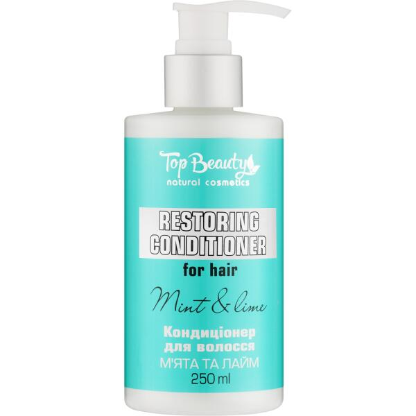 Кондиціонер для інтенсивного відновлення волосся М'ята Лайм Top Beauty 250 мл - Фото 1 Кондиціонер для інтенсивного відновлення волосся М'ята Лайм Top Beauty 250 мл - зображення 1