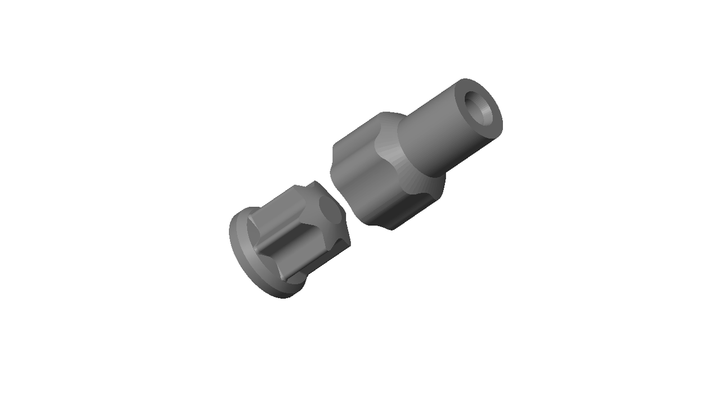 Комплект муфт для основної чаші кухонного комбайна Braun k600 (67051112) - зображення 5