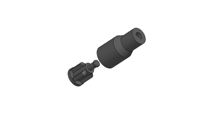 Комплект Коуплер / муфта моторного блока для блендера Rotex RTB 740 - изображение 4