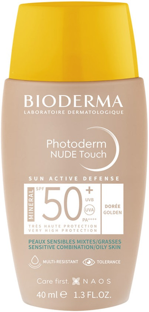 Krem przeciwsłoneczny Bioderma Photoderm Nude Touch SPF 50+ 40 ml (3701129803462) - obraz 2