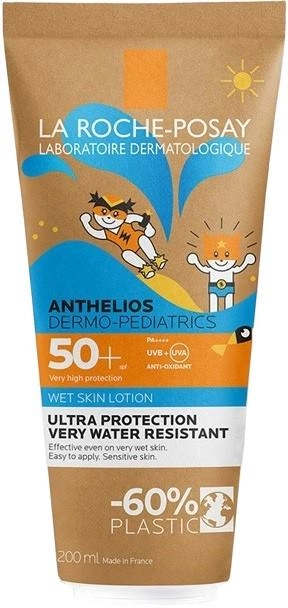 Сонцезахисний лосьйон для дітей La Roche Posay Anthelios Dermo Pediatrics Wet Skin SPF 50 200 мл (3337875845489) - зображення 1
