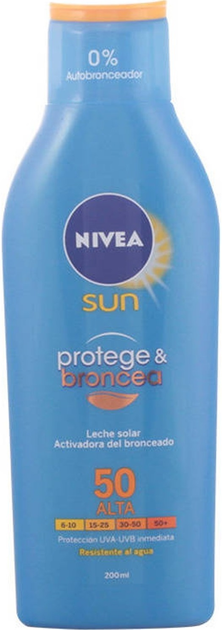 Лосьйон для засмаги Nivea Sun Protect And Bronze Tan Activating SPF 50 200 мл (4005900133199) - зображення 1