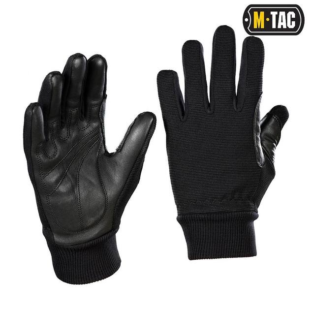Стрелковые, тактические перчатки с манжетами-резинками Assault Tactical Mk.8 Black (Черные) Размер M - изображение 1