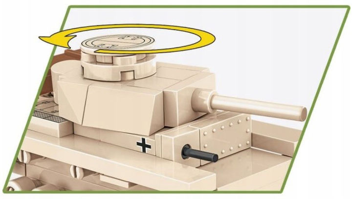 Klocki konstrukcyjne Cobi Historical Collection World War II Panzer 3 103 elementy (5902251030902) - obraz 6