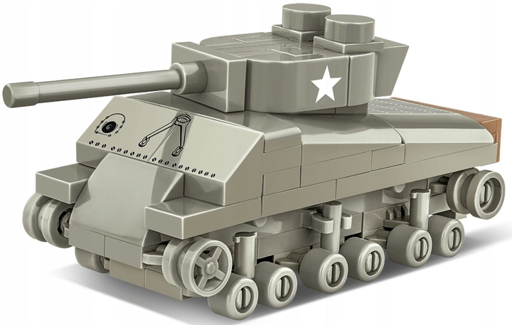 Klocki Cobi Historical Collection World War 2 M4 A3 Sherman 103 części (5902251030896) - obraz 2
