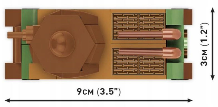 Klocki konstrukcyjne Cobi Historical Collection World War II Somua S-35 99 elementów (5902251030933) - obraz 5