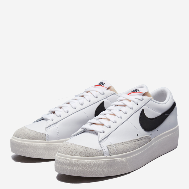 Tenisówki damskie skórzane na grubej podeszwie Nike Blazer Low Platform DJ0292-101 40.5 (9US) 26 cm Białe (195237087624) - obraz 2