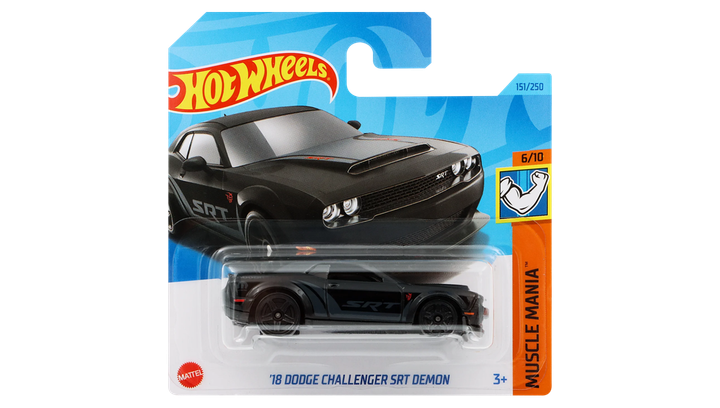 Машинка Базова Hot Wheels '18 Dodge Challenger SRT Demon Muscle