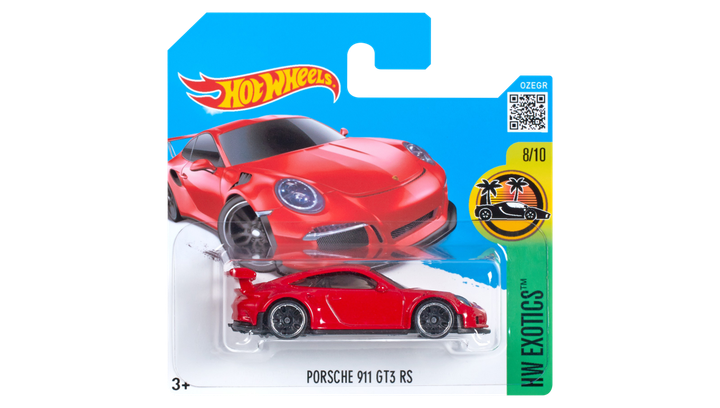 Машинка Базова Hot Wheels Porsche 911 GT3 RS Exotics 1:64 DHP00