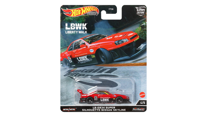 Машинка Premium Hot Wheels LB-ER34 Super Silhouette Nissan