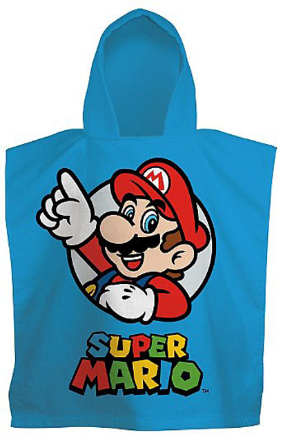 Ręcznik poncho kąpielowe Kids Euroswan Super Mario 60 x 120 cm (8435507873710) - obraz 1