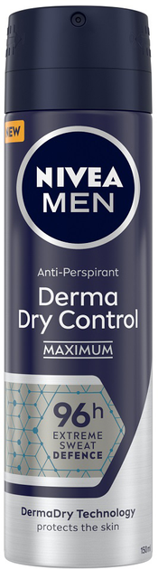 Antyperspirant Nivea Men Derma Dry Control w sprayu 150 ml (4005900953841) - obraz 1