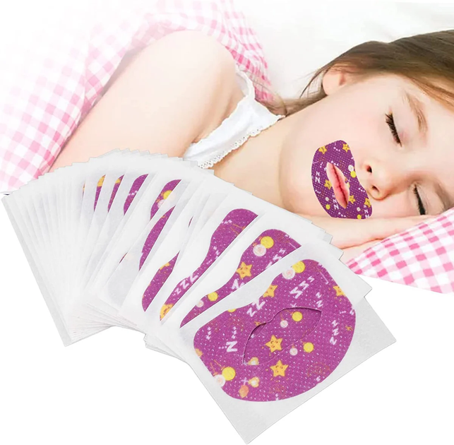Смужки для забезпечення носового дихання уві сні Kids Sleep Strips 30 шт Large РК012 - зображення 1