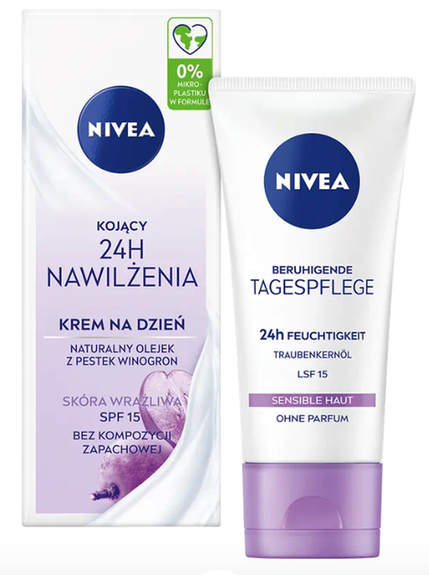 Krem z filtrem do twarzy Nivea 24h z SPF 15 na dzień 50 ml (4005900935465) - obraz 2