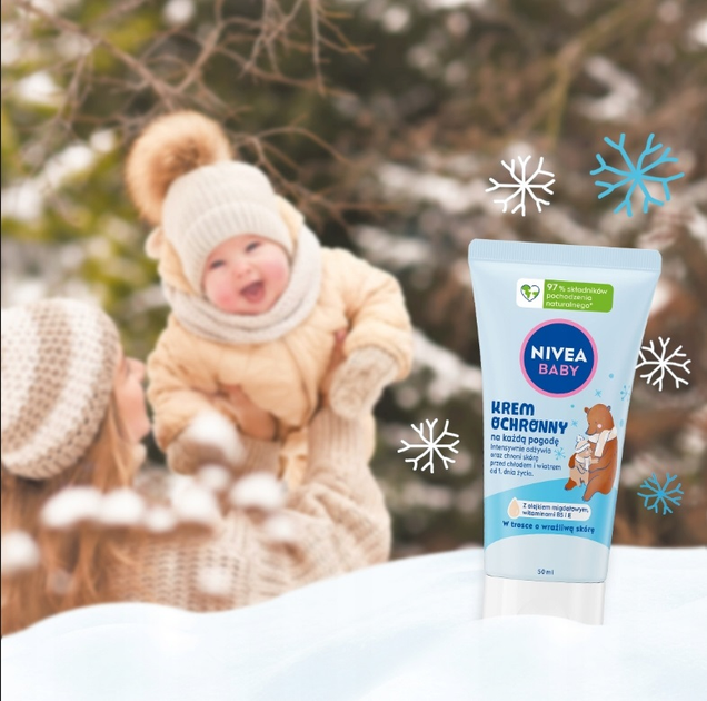 Krem dla dzieci Nivea Baby ochronny na każdą pogodę 50 ml (0000042439554) - obraz 4
