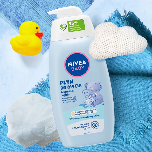 Засіб для купання Nivea Baby 450 мл (5900017090467) - зображення 4