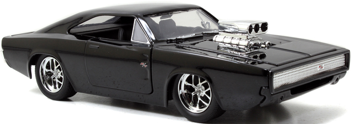 Metalowy samochód Jada Fast and Furious Dodge Charger Street + figurka Dominic Toretto 1:24 (4006333064203) - obraz 6