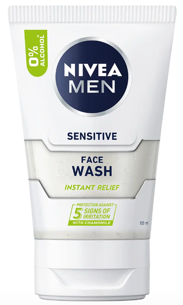 Żel do mycia twarzy NIVEA Men Instant Relief  dla skóry wrażliwej 100 ml (4005808224845) - obraz 1