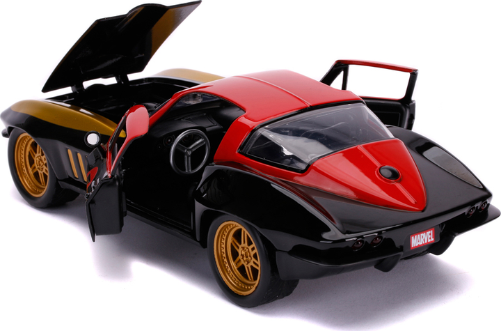 Машина металева Jada Марвел Месники Chevrolet Corvette + фігурка Чорної вдови 1:24 (4006333070440) - зображення 4