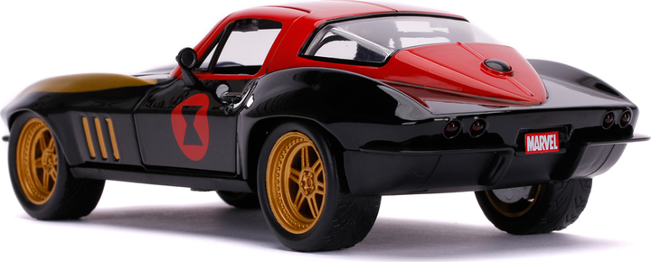 Машина металева Jada Марвел Месники Chevrolet Corvette + фігурка Чорної вдови 1:24 (4006333070440) - зображення 8