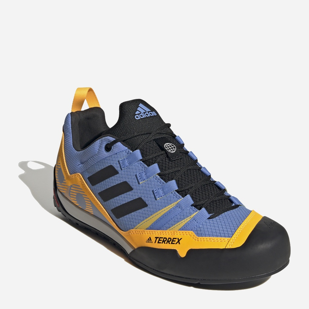 Buty sportowe trekkingowe męskie adidas Terrex Swift Solo 2 HR1303 40.6 Niebieski/Pomarańczowy (4066749956509) - obraz 2