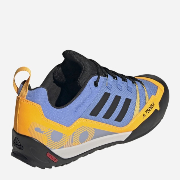 Buty turystyczne męskie adidas Terrex Swift Solo 2 HR1303 40.6 Niebieski/Pomarańczowy (4066749956509) - obraz 4
