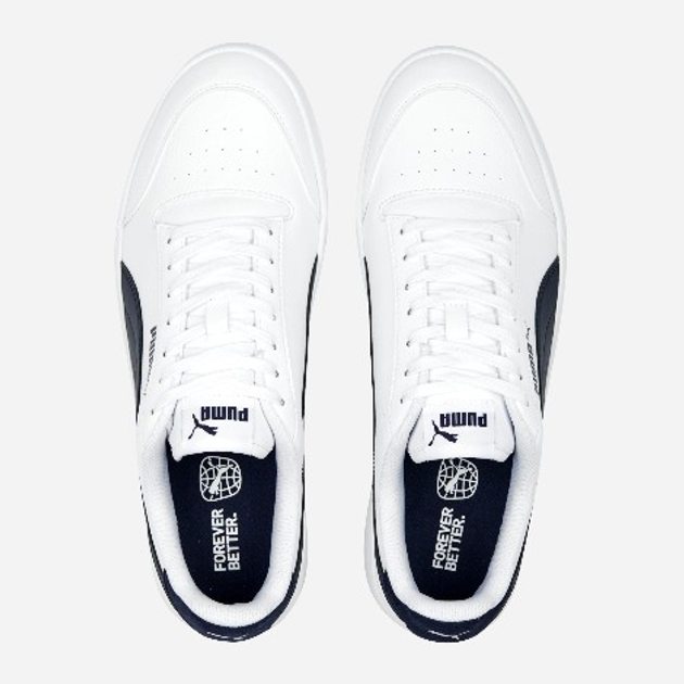 Sneakersy chłopięce Puma Shuffle 309668-24 40 Białe z granatowym (4065452569075) - obraz 4