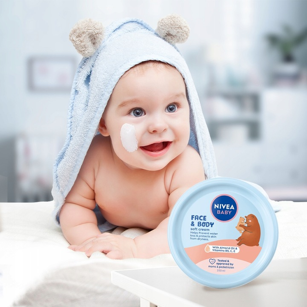Крем для догляду за обличчям і тілом Nivea Baby 200 мл (9005800369549) - зображення 4