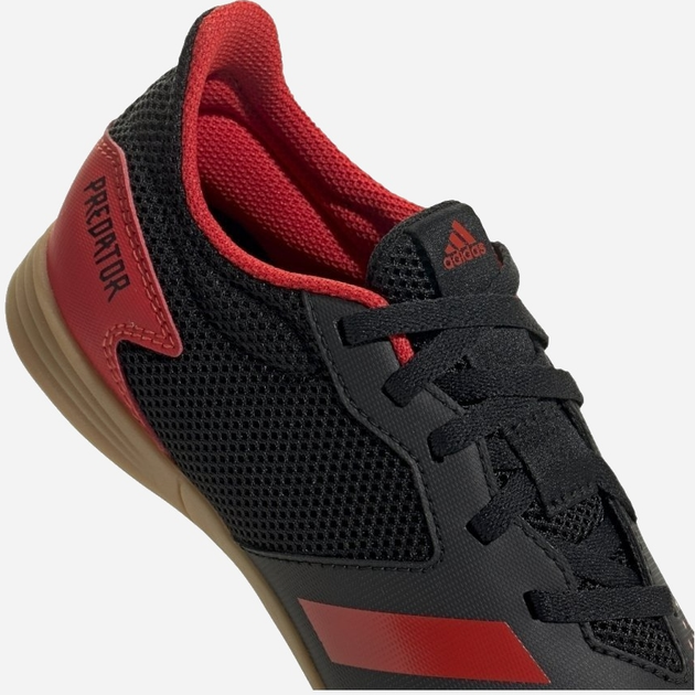 Дитячі футбольні бутси-футзалки для хлопчика adidas Predator 20.4 In Sala J EF1979 28 Чорний/Червоний (4062053091561) - зображення 4
