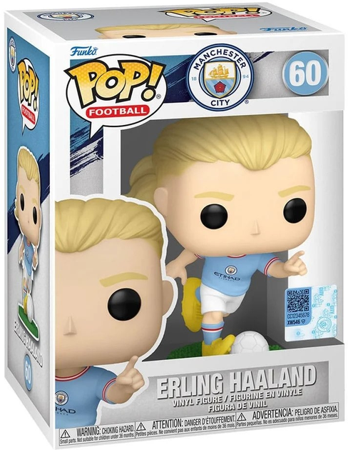 Фігурка Funko Pop Football: ManCity Erling Haaland (5908305246947) - зображення 1