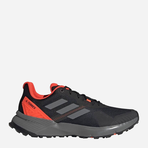 Акція на Чоловічі кросівки для бігу adidas Terrex Soulstride FY9214 38.5 Чорний/Помаранчевий від Rozetka