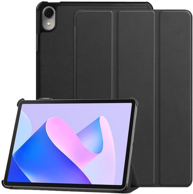 Etui z klapką iLike Tri-Fold Eco-Leather Stand Case do Samsung Galaxy Tab A9 Plus 11" Black (ILK-TRC-S7-BK) - obraz 1