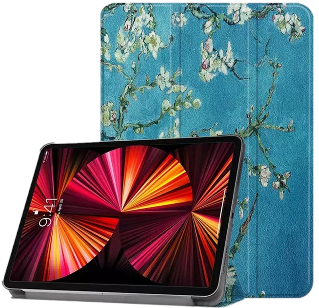 Чохол-книжка iLike Tri-Fold Eco-Leather Stand Case для Samsung Galaxy Tab S9 Plus 12.4'' Sakura (ILK-TRC-S11-SA) - зображення 1