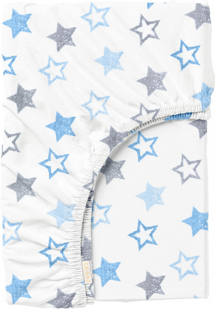 Акція на Простирадло на резинці Cosas Дитяче Stars Clear-Grey-Blue 60х120 від Rozetka