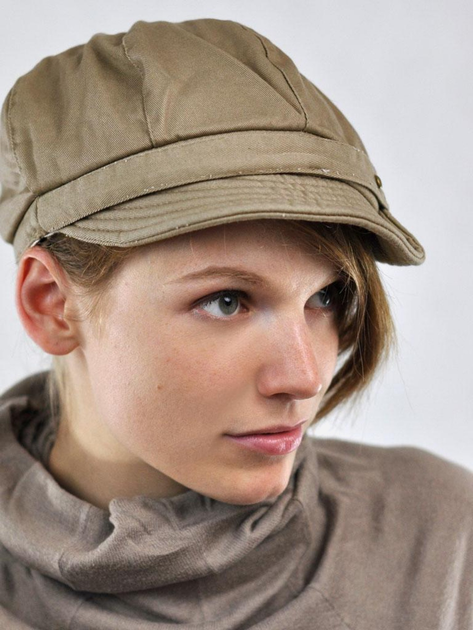 Beret damski z daszkiem Art Of Polo CZ23916-3 One Size Ciemnobeżowy (5905602909384) - obraz 3