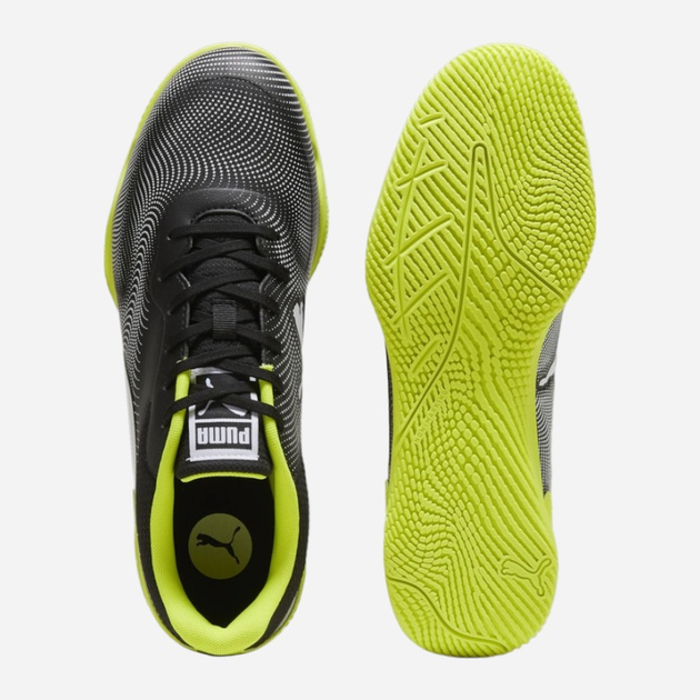 Чоловічі футзалки Puma Truco III 106892-11 44 (9.5UK) Темно-сірий/Салатовий (4099686056940) - зображення 3