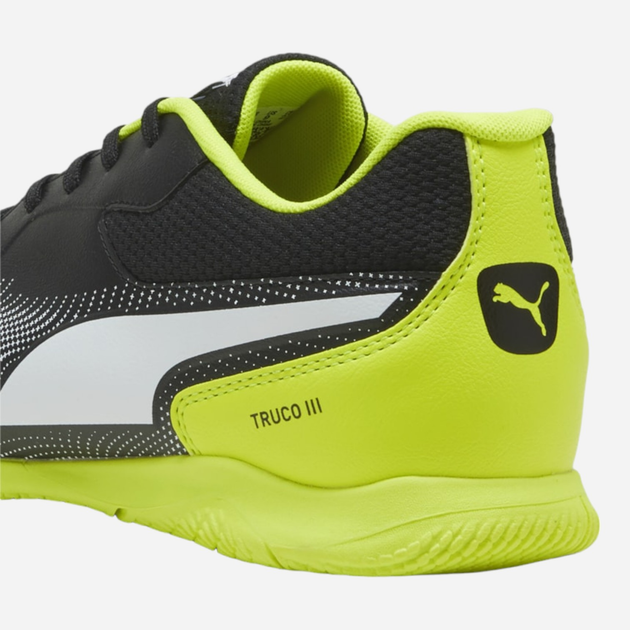 Чоловічі футзалки Puma Truco III 106892-11 44 (9.5UK) Темно-сірий/Салатовий (4099686056940) - зображення 5