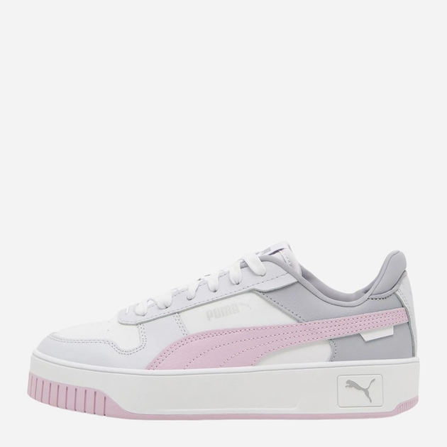 Sneakersy damskie na platformie Puma Carina Street 389390-23 40.5 (7UK) Biały/Szary/Różowy (4099686517953) - obraz 3