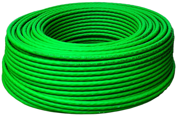 Кабель Digitus Cat 8.2 S/FTP Dca solid wire AWG 22/1 LSOH 50 м Green (DK-1843-VH-05) - зображення 2