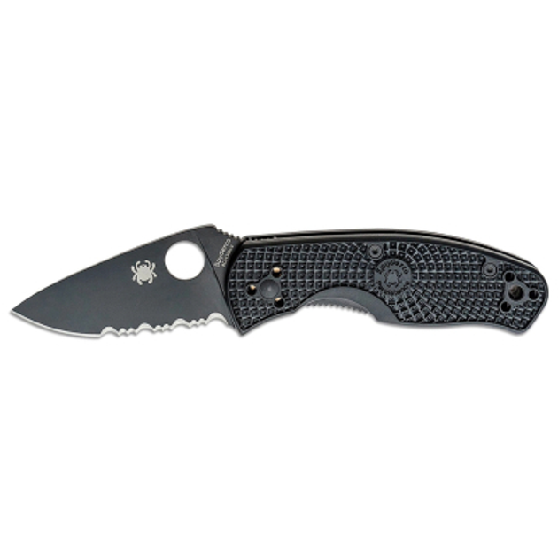 Ніж Spyderco Persistence FRN Black Blade напівсерейтор (C136PSBBK) - зображення 1