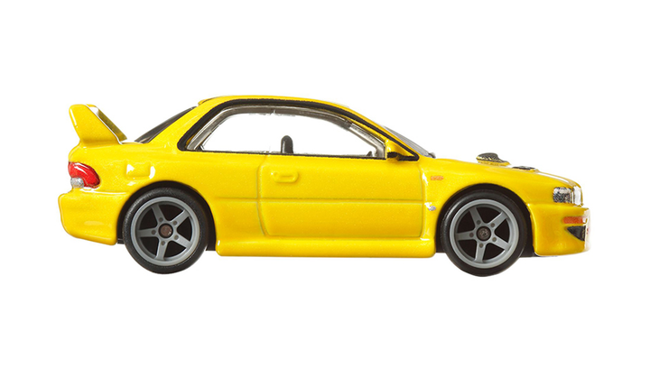 Машинка Premium Hot Wheels '98 Subaru Impreza 22B STi-Version Boulevard 1:64 HKF16 Yellow 1шт - зображення 5