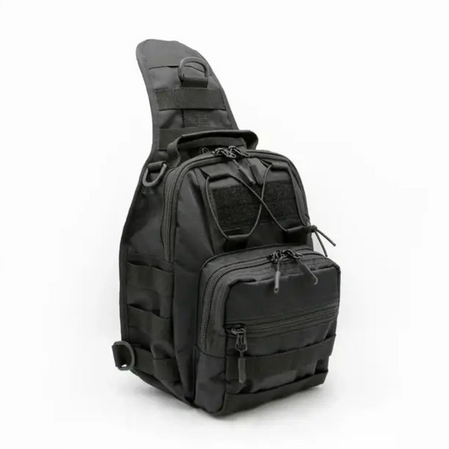 Мужская сумка Слинг 8л SR-570 Черный 53 см х 22 см х 18 см - изображение 2