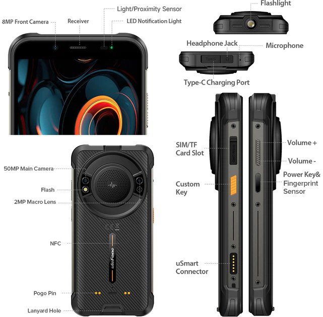Мобільний телефон Ulefone Power Armor 16S 8/128GB Black (6937748736059) - зображення 16